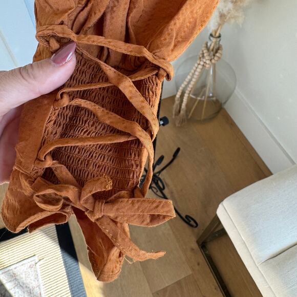 Blu Pepper Golden Vintage Mustard Button Up Blouse - NEW Peasant/Cottage - Picture 8 of 11